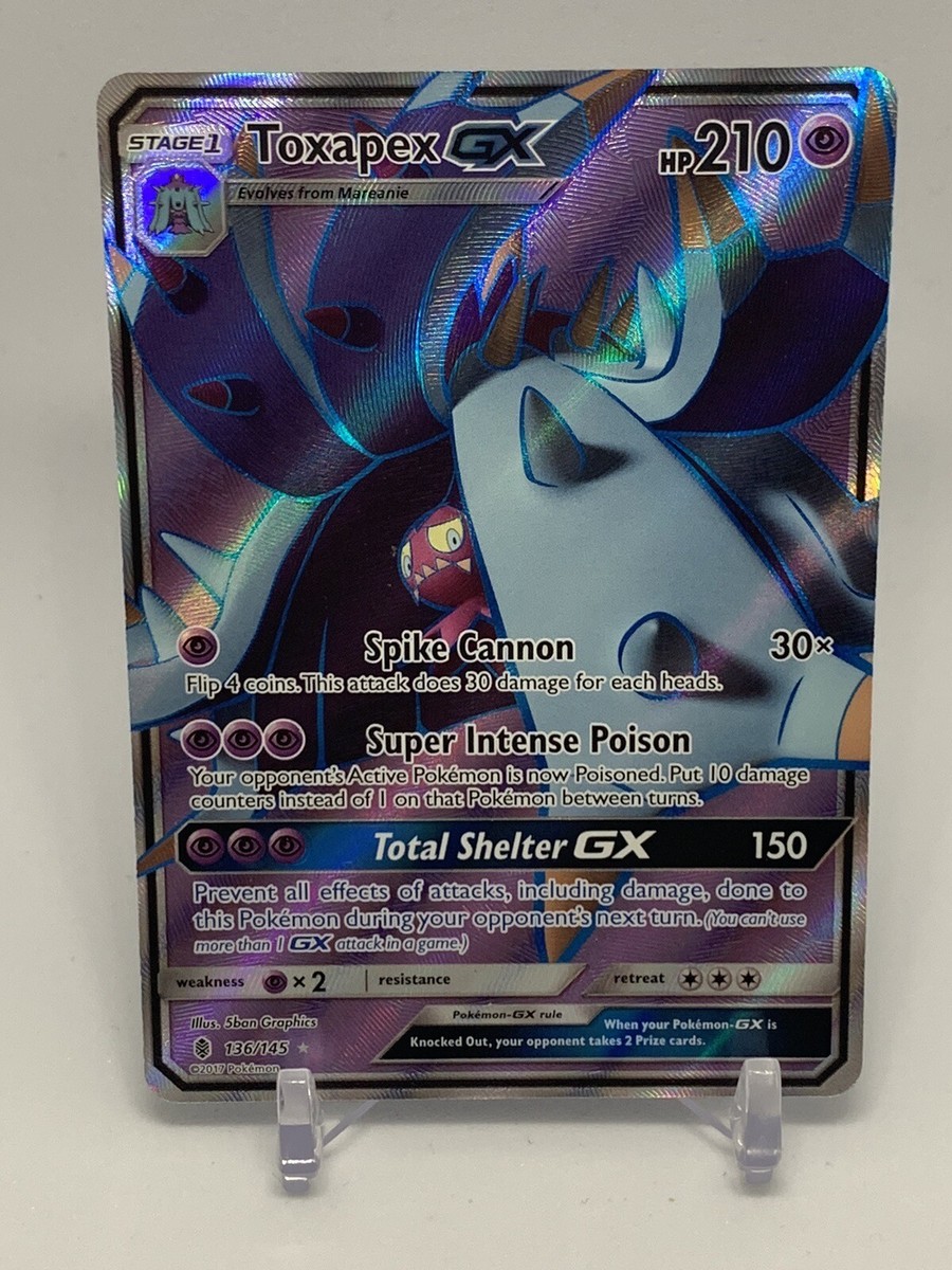 Pokemon TCG Toxapex GX Full Art 136/145 Ultra Rare Guardians