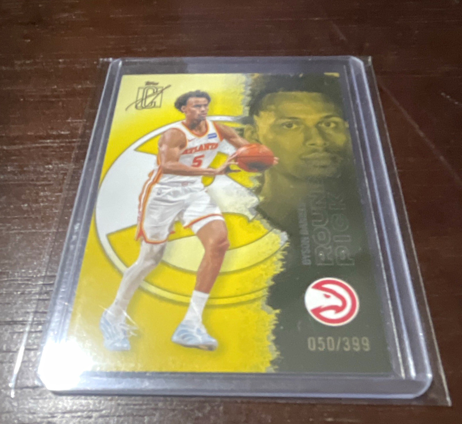 Topps 2025-26 Signature Class Dyson Daniels Hawks #26 Yellow /399