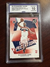 2024 Panini Donruss #20 Great X-pectations Rookie Alexandre Sarr