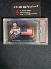 2021-22 UD Black Spx Pride Of A Nation 1 Of 1 Cole Caufield Spectrum Rookie...