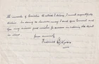 Letter Signed by Maj General the Rt Hon Sir Frederick Sykes  WW1 Army,RFC Pilot