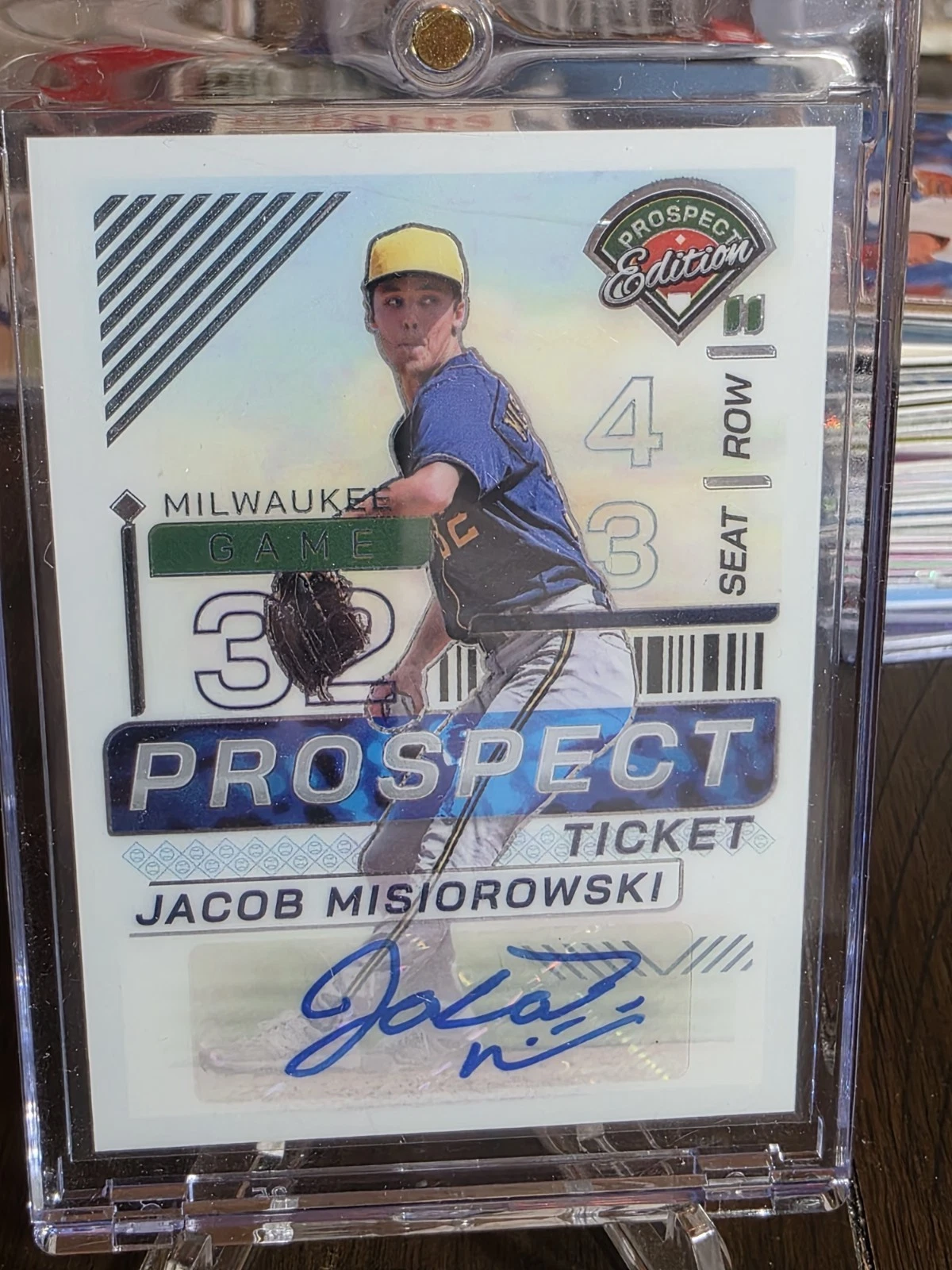 2024 Panini Prospect Edition Jacob Misiorowski Auto No. 156 The MIZ.!.!.!.!.!.!
