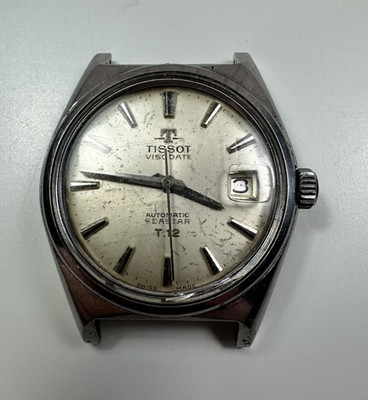 Vintage Tissot Visodate Seastar Watch Men Date Automatic T12 cal.784 NOT WORKING