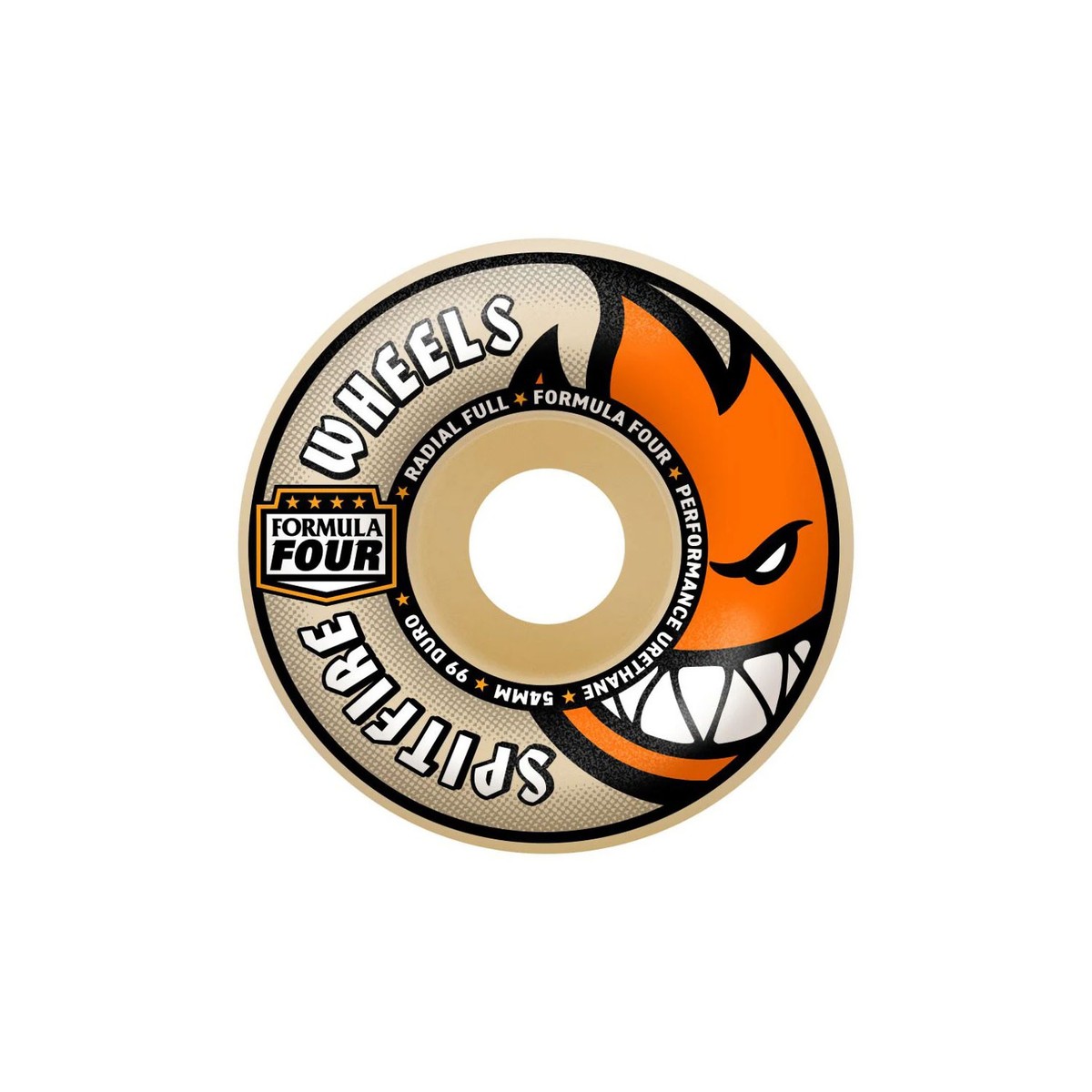 SPITFIRE FORMULA FOUR 99 DURO ウィール58mm Spitfire Skateboard Wheels 58mm F4 99A Radial Full Natural