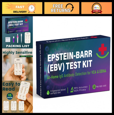 At-Home Epstein Barr Virus Test Kit | IgG VCA & EBNA Detection | 15-Minute Resul