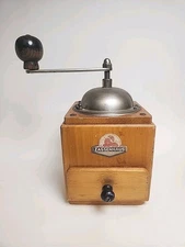 Rare Vintage German ZASSENHAUS Mokka Wooden Coffee Mill Grinder