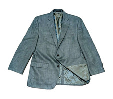 Size 40R - RALPH LAUREN - Mens Blazer 2-Button Jacket Poly/Rayon/Linen Blend EUC