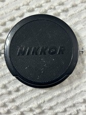 Vintage Nikon 52mm lens cap Nikkor Chrome buttons Nippon Kogaku Vintage J.U.M.