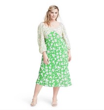 Women's Plus Size Daisy Long Sleeve Swing Dress - RIXO for Target  Size 24W/26W