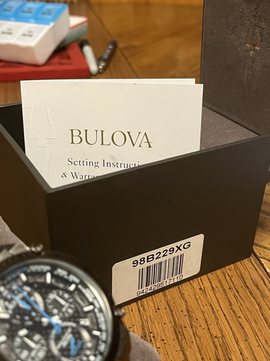 NEW Bulova 98B229 Men's 46mm Precisionist Chronograph Watch