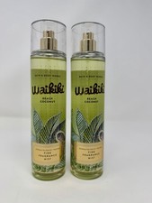 2x Bath  Body Works Waikiki Beach Coconut Fine Fragrance Mist 8 Oz Vacay Scent 
