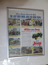 1946 Jeep Willys Overland Toledo Ohio 14 X 12 Ad In New Frame Famous Look 1946 Jeep Willys Overland Toledo Ohio 14 X 12 Ad In New Frame Famous Look