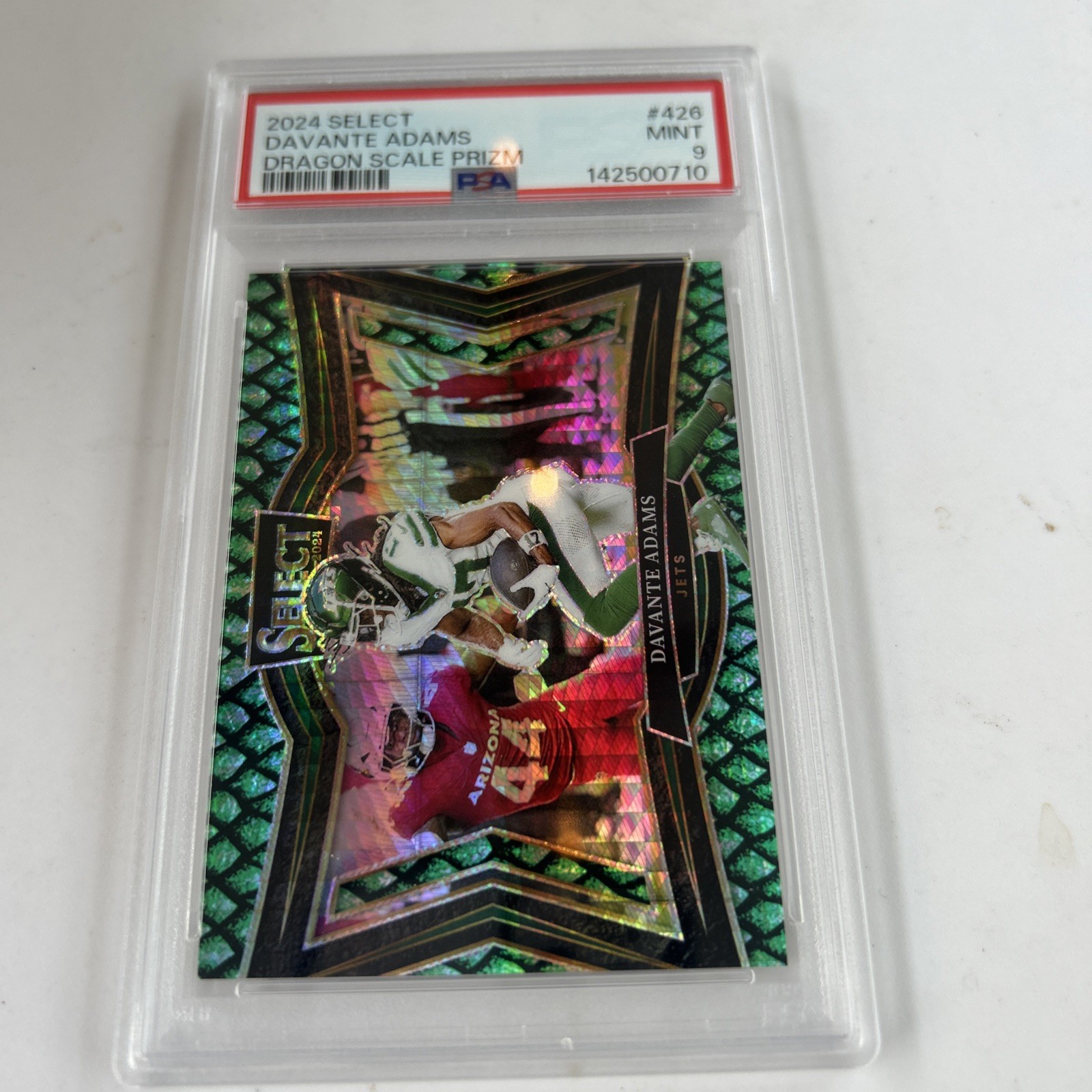 Panini 2024 Select Dragon Scale Davante Adams /70 Jets PSA 10 Field #426 view 1