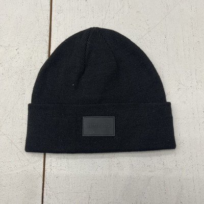 Divided H&M Black Ribbed-Knit Better Days Beanie Adult One Size