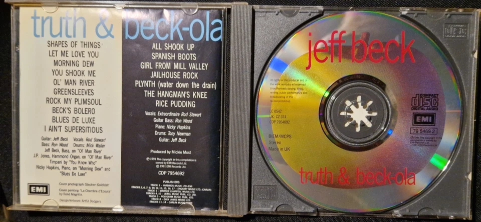 Jeff Beck  Truth & Beck-Ola  CD  gebraucht gut - Bild 3 von 3