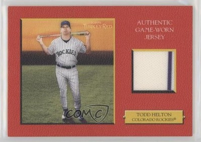 2005 Topps Turkey Red Relics Red 70/99 Todd Helton #TRR-TH HOF 04br