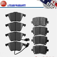Front & Rear Ceramic Disc Brake Pads for 2005 -2007 2008 2009 Audi A4 Quattro