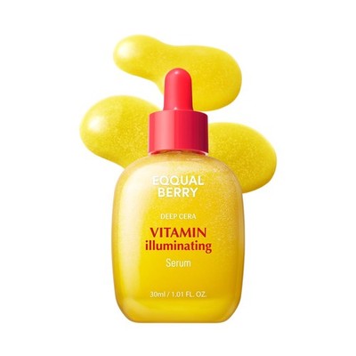 [US Seller] EQQUALBERRY Deep Cera Vitamin Illuminating Serum 1.01 fl oz (30 ml)