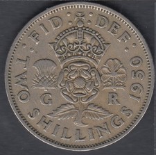 1950 - Florin (Two Shillings) - Grande Bretagne