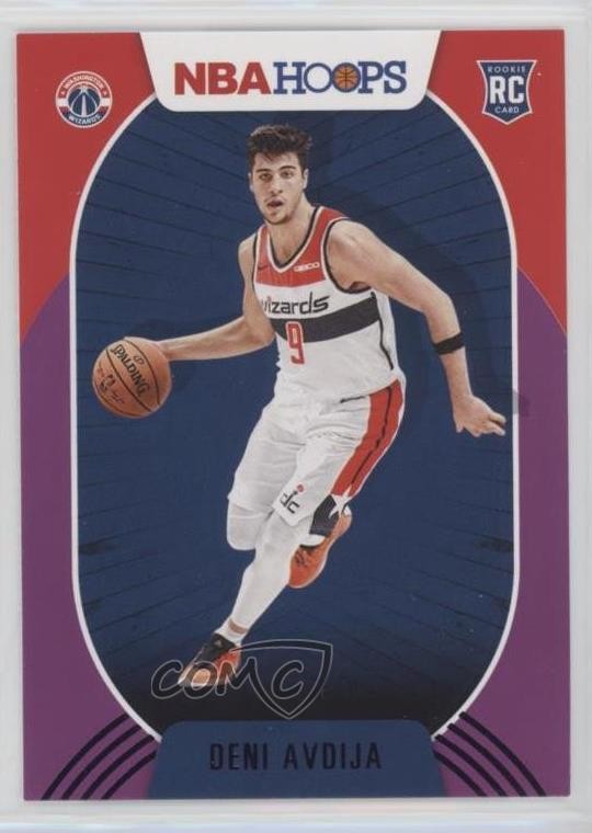 2020-21 Panini NBA Hoops Purple Deni Avdija #201 0c2