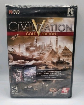 Sid Meier's Civilization V: Gold Edition (PC, 2013) Brand New Factory Sealed 