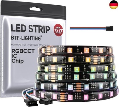 BTF-LIGHTING WS2805 SPI RGBCCT adressierbare Traum Farbe LED-Streifen WS2805 IC