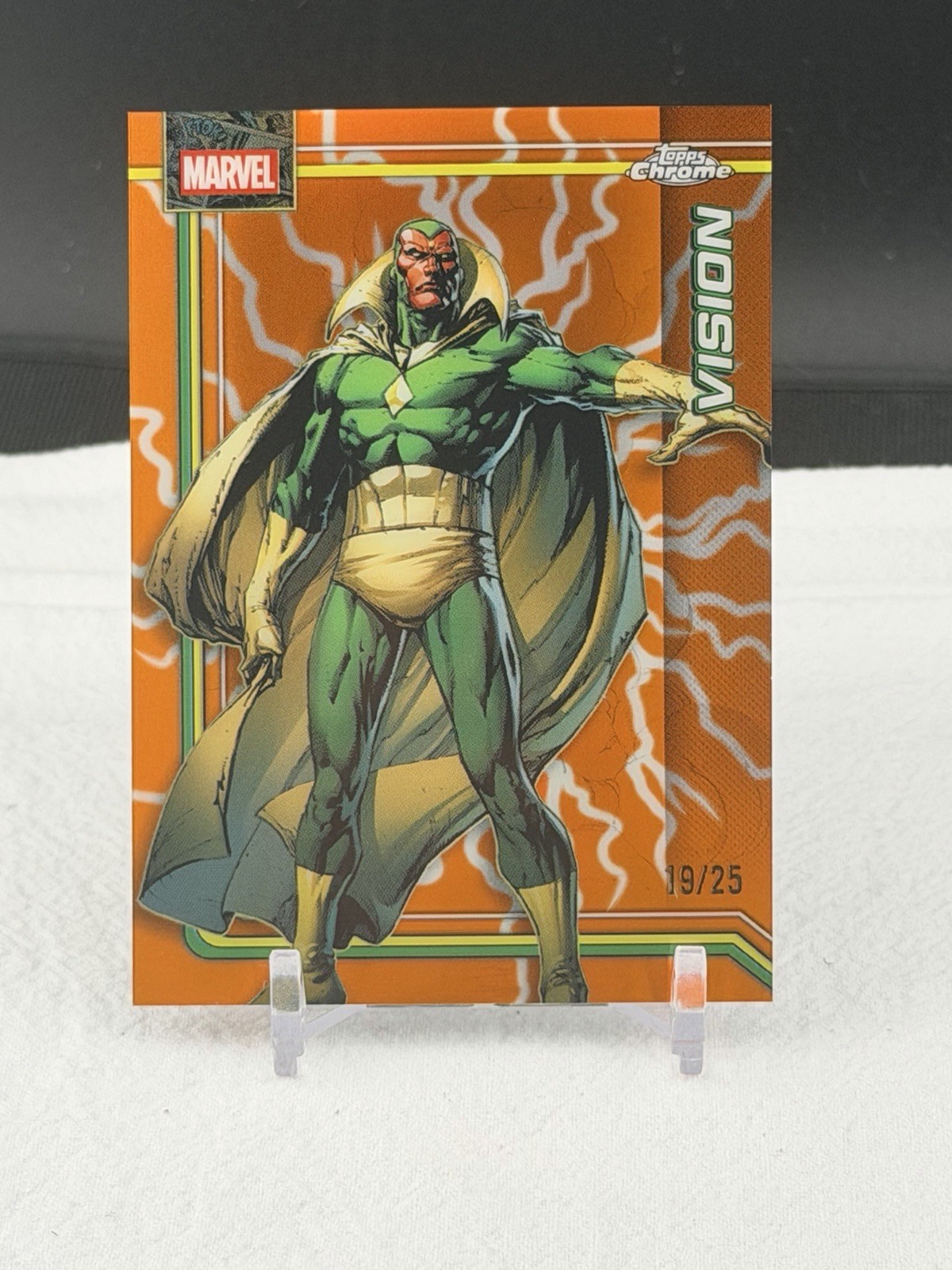 2026 Topps Chrome Marvel Vision Orange /25