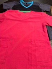 Carhartt Women s M Top Scrub Nurse Lot of 2 Shirts SS