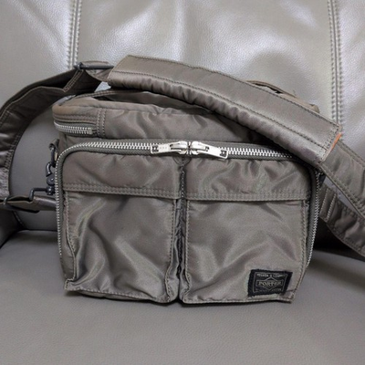 #ad Porter Tanker Camera Bag Silver Gray Nylon Crossbody Shoulder Japan Yoshida Used $344.00