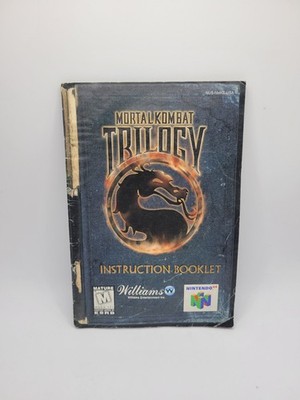 Mortal Kombat Trilogy - Instruction Manual Only Nintendo 64 N64 - OEM, Fast Ship