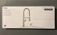 KOHLER Sous Pro-Style Pull Down Kitchen Faucet Stainless Steel R10651-SD-VS