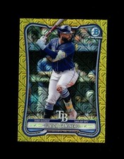 2026 Bowman Chrome GOLD MOJO REFRACTOR SP JUNIOR CAMINERO /50! RAYS STAR