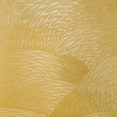 Yellow - orange swirled circles faux plaster textured contemporary Wallpaper 3D