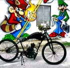 FRAME ONLY* motorized race bike custom board track Racer cruiser SCRATCHED* sale — photo 3