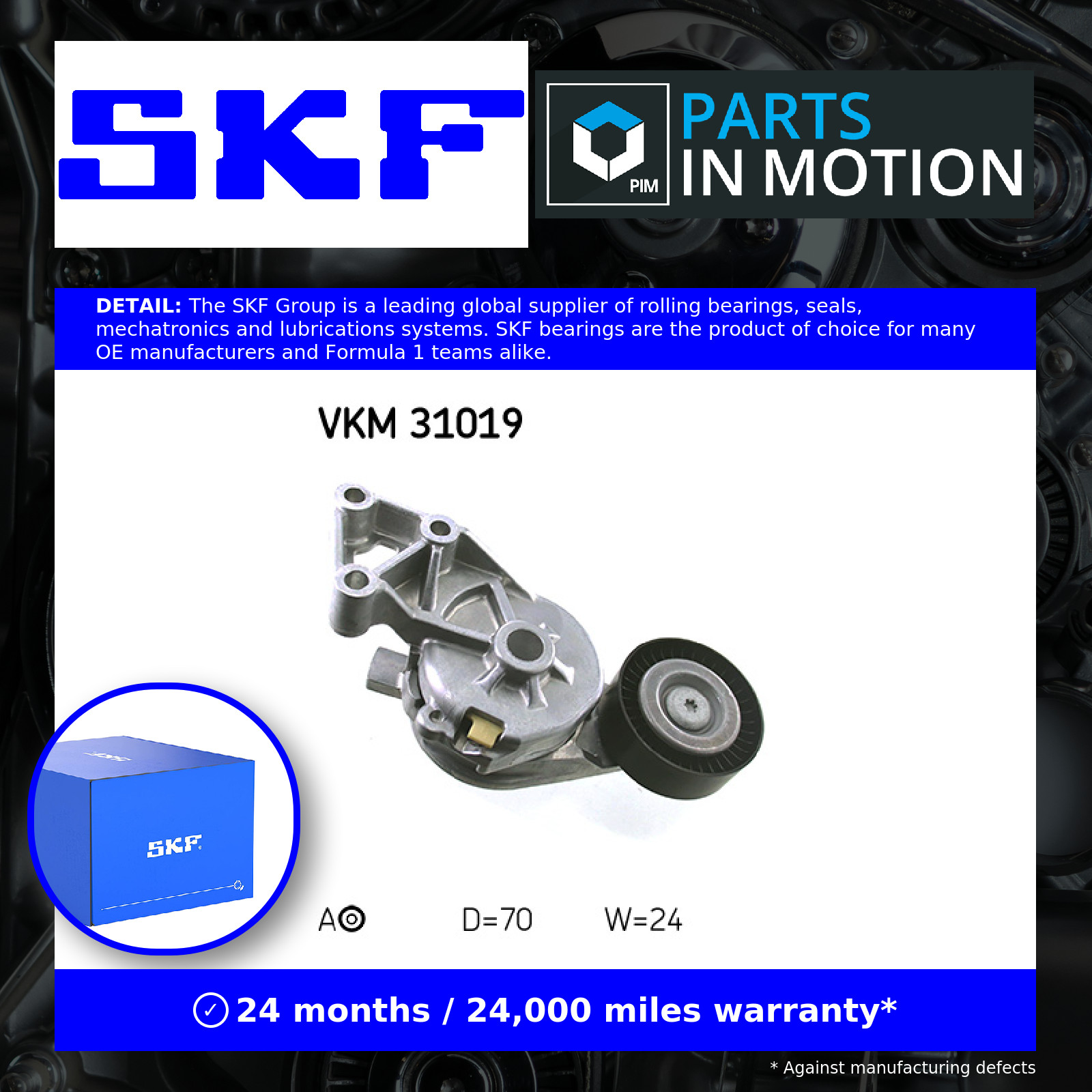 Fits SKF VKM 31019 BELT TENSIONER UNIT - Image 5