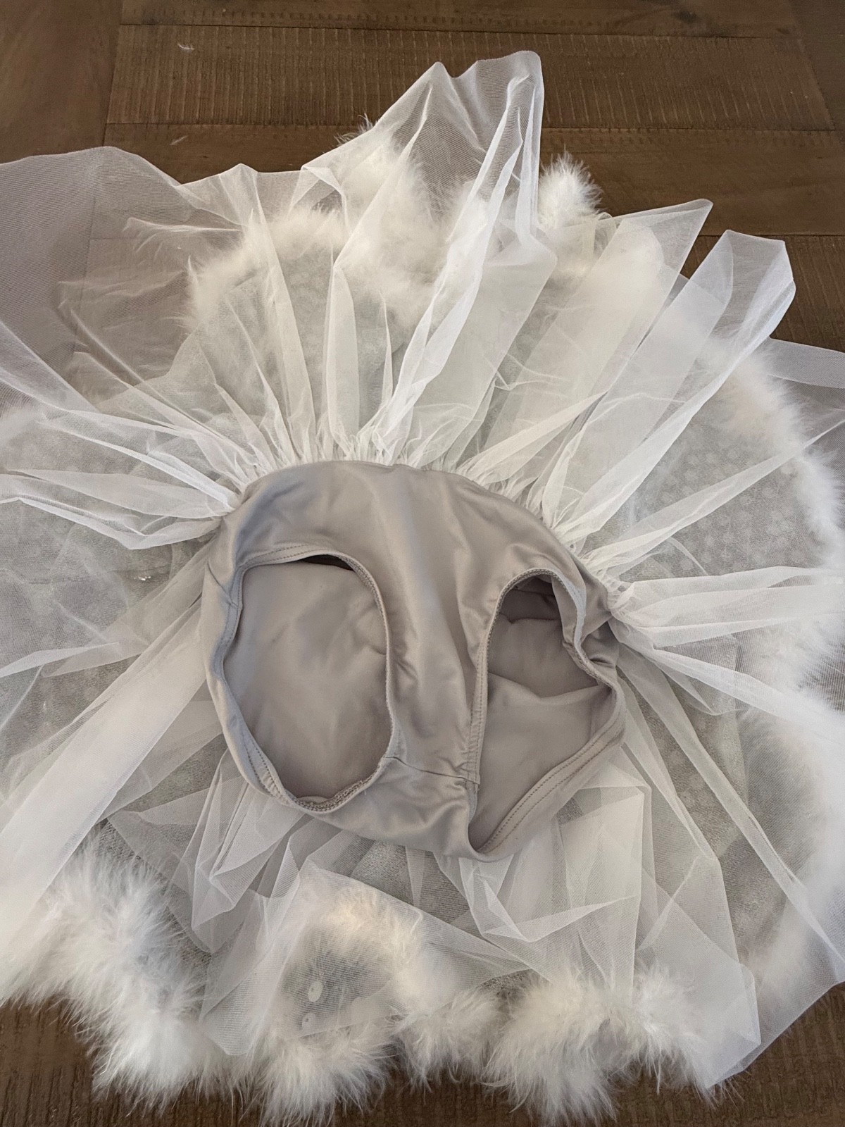 Weissman dance silver costume girls dress size MC - image 3