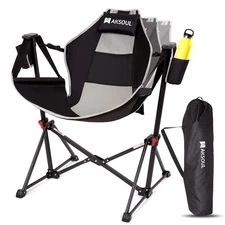 Hammock Camping Chair Swinging Foldable  Portable Swing Chairs With Storage Ba