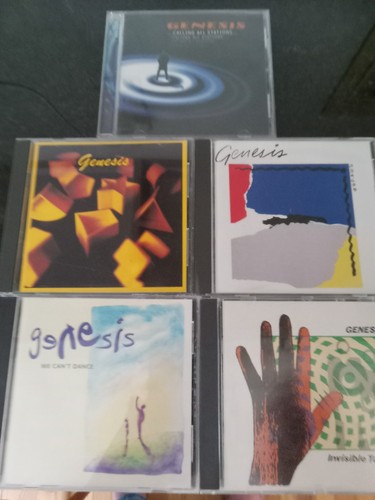 GENESIS CDs Lot of 5 We Cant Dance Abacab Calling All Stations Invisible Touch