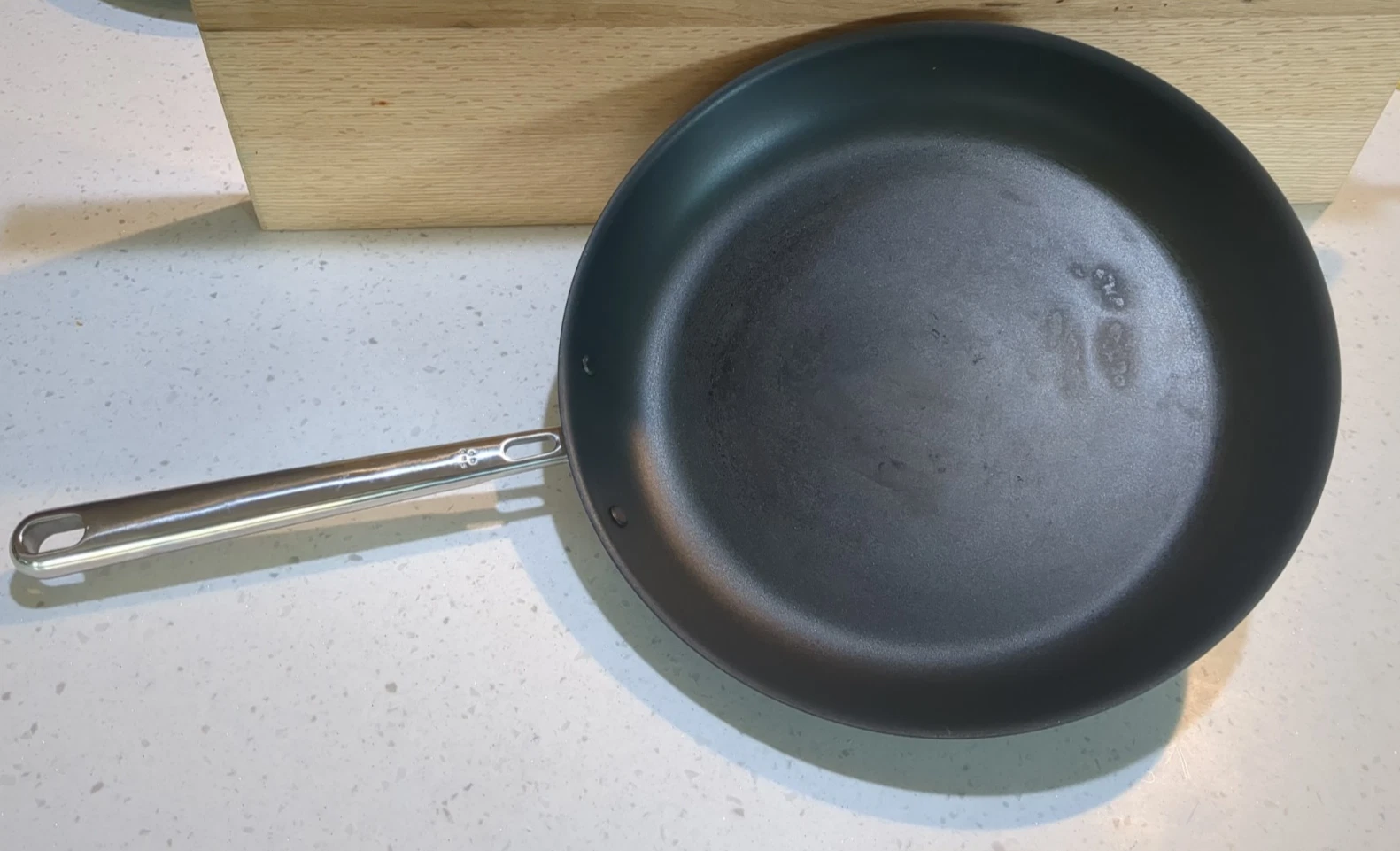 Misen Carbon Nonstick 12" Frying Pan Nitrided Tri-Ply Carbon Steel EUC