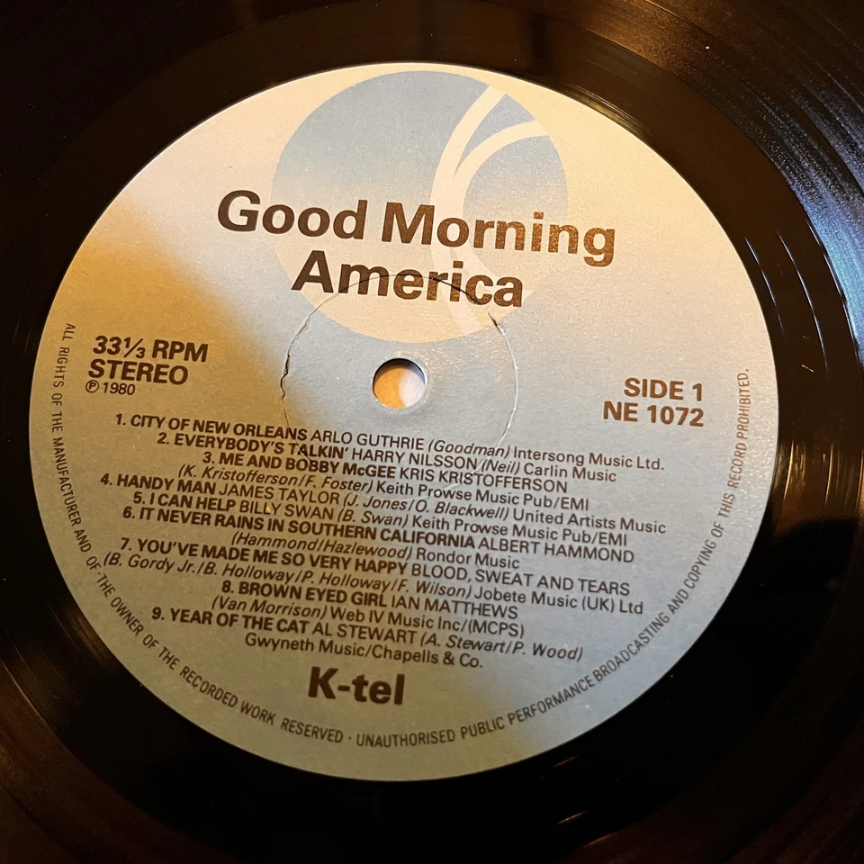[ROCK/POP]~EXC LP~VARIOUS ARTISTS~Good Morning America~[1980~K-TEL]~UK IMPORT - Image 4 of 4