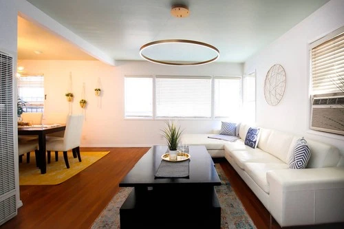 ET2 Groove 31 1/4" Wide Gold LED Ring Pendant Light - Picture 6 of 7