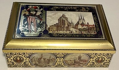 Vtg Henry Lambertz Limited Edition Tin Multicolor Bavarian Germany 1998 10x14