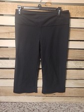 Lululemon Womens Capri Leggings Size 8 Black Stretch Pull On Activewear