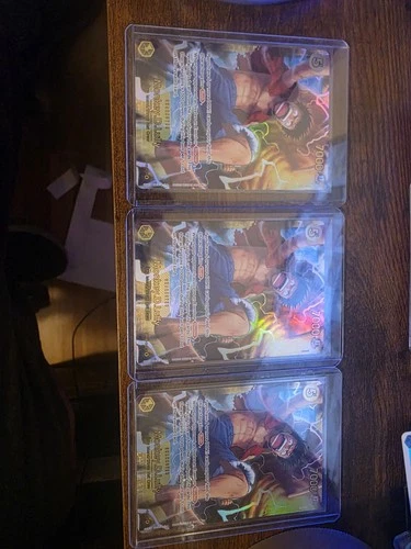 3x Monkey D. Luffy OP15-119 SEC NM One Piece Adventure on Kami’s Island Foil