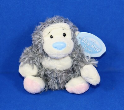 Gorilla Treetops My Blue Nose Friends Nr. 98 Plüsch 11 cm groß grau weiß NEU