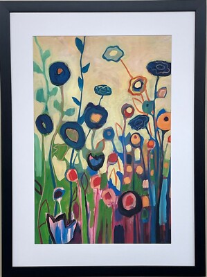Jennifer Lommers ''Meet Me in my Garden Dreams'' Custom Framed Contemporary Art