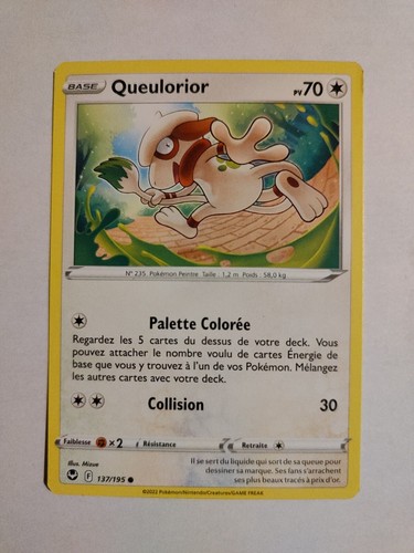 Carte Pokemon - Queulorior 137/195 - Tempête Argentée EB12 - Foto 1 di 2
