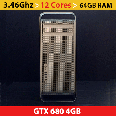 MacPro カスタム メモリ64G GTX680 SSD 1Tx2 USB3 Mac Pro | 3.46Ghz 12-Core | 64GB RAM | GTX680 4GB | 512GB