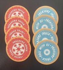 2018 Amazon Treasure Truck Coasters -Set of 8 COASTERS, Pre-Pandemic, NEVER USED
