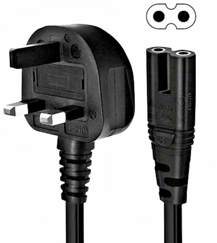 UK 3 Pin Main plug Power Cable Cord to C5 C7 C13 For PC Monitor TV Kettle Laptop - 第 12/13 張圖片